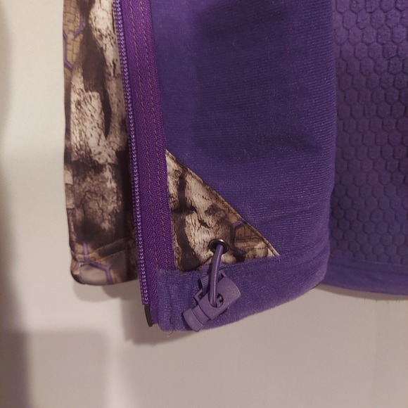 Treezyn Womens Camo Purple Late Seezyn Vixzyn Full Zip Hexflow Vest Size Large - Picture 7 of 15